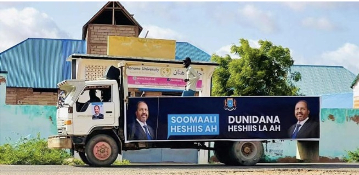 President Hassan Sheikh Mohamud's 'peace train' heads to Dhusamareb