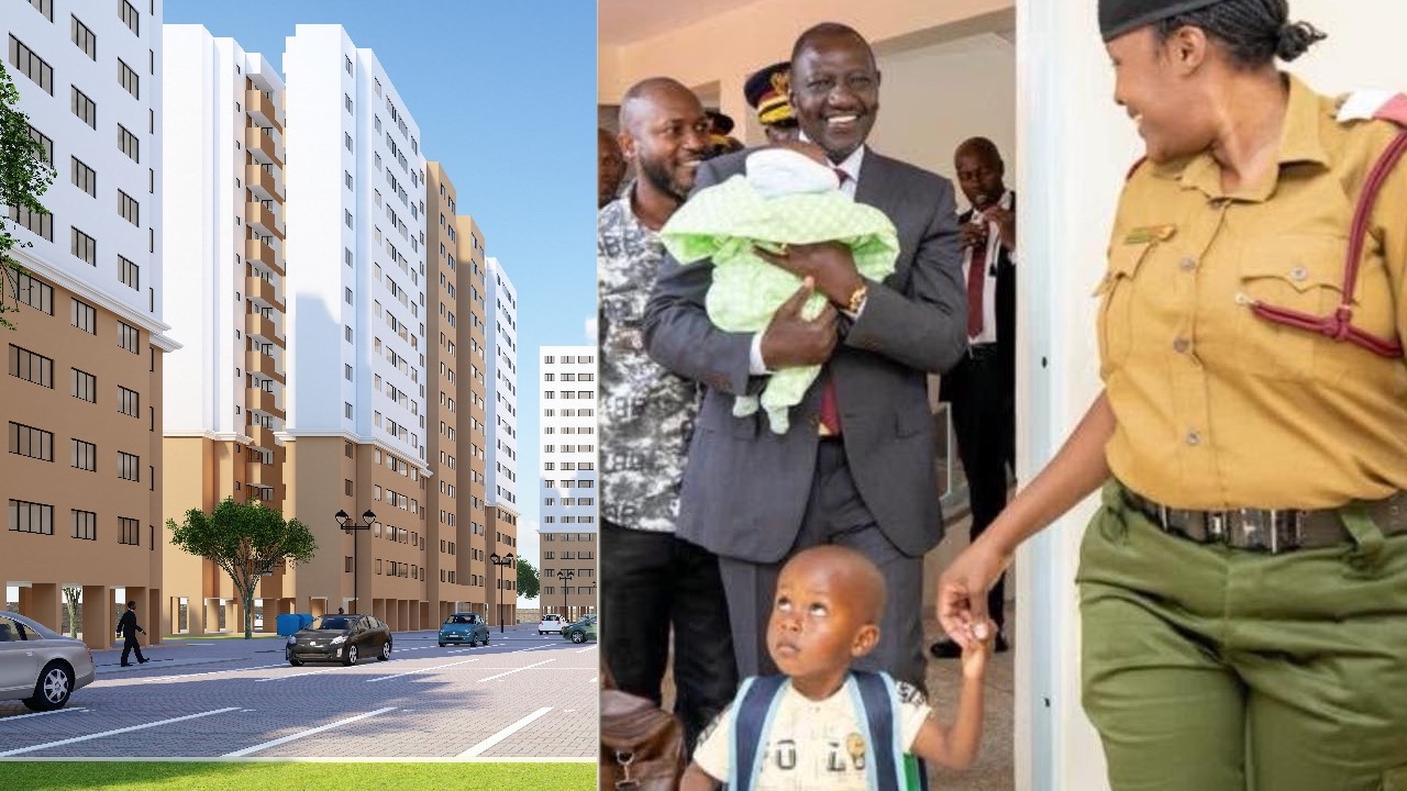 Madaxweyne William Ruto oo bogaadin weyn helay kadib markuu guri dabaq ah u raray gabar askariyad ahayd oo ku noolayd guri jiingad ah